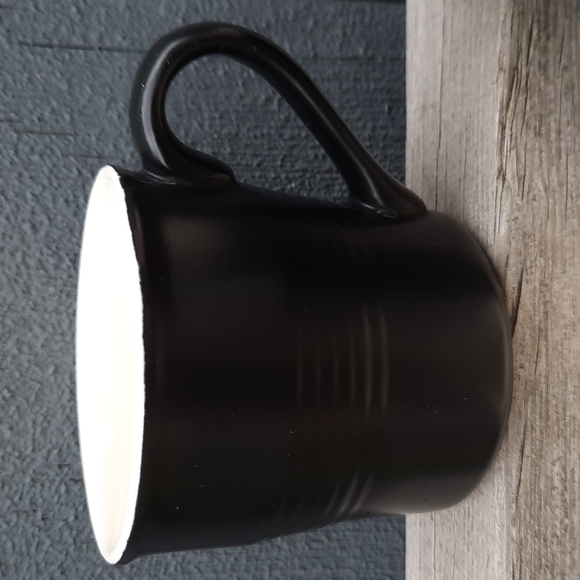 Set of 8 Matte Black Mann Stoneware 4oz. Espresso Cups - Picture 6 of 7